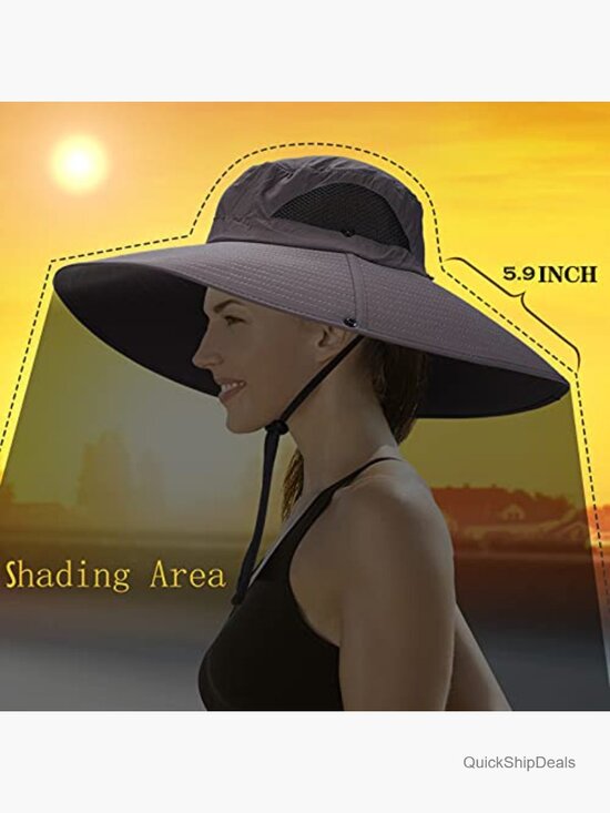 UPF50+ Waterproof Wide Brim Bucket Hat for Fishing Hiking Camping main image 6
